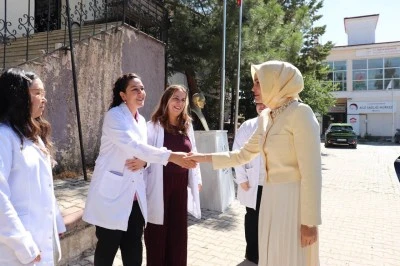  Polateli&rsquo;nin Bayan Kaymakamı Esra Bozan Sahada