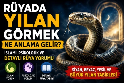 R&uuml;yada Yılan G&ouml;rmek Ne Anlama Gelir? İslami, Psikolojik ve Detaylı R&uuml;ya Yorumu