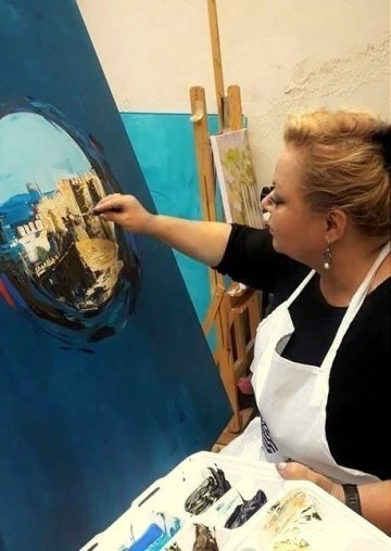 Sanko Sanat Galerisinde “Zaman Sızlar” temalı resim sergisi