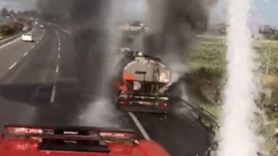 Seyir halindeki akaryakıt tankerinde çıkan yangın söndürüldü