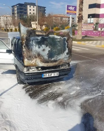Seyir Halindeki Araç'ta Yangın