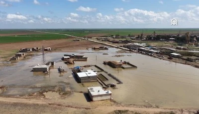 Suriye de aşırı yağış felaketi getirdi