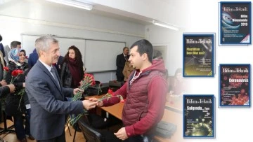 TAHMAZOĞLU'NDAN GAZİANTEP'TE Kİ TÜM ÖĞRETMENLERE TÜBİTAK DERGİSİ ABONELİĞİ
