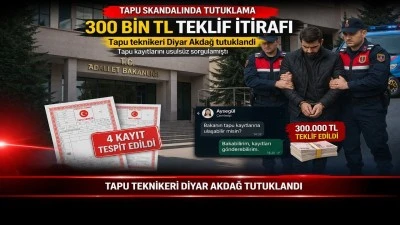 Tapu Skandalında Tutuklama: 300 Bin TL Teklif İtirafı