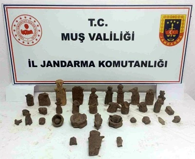 Tarihi eser kaçakçılığına suçüstü