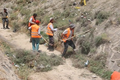 Kilis'te temiz çevre, sağlıklı gelecek için pazar mesaisi