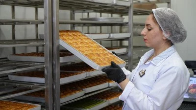 Tescilli baklavada üretim bayram nedeniyle arttı