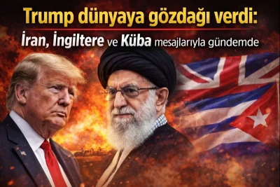 Trump d&uuml;nyaya g&ouml;zdağı verirken İran, İngiltere ve K&uuml;ba'yı da tehdit etti 
