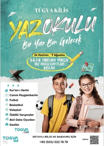 TÜGVA Yaz Okulu açılıyor