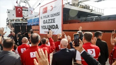 Türk Kızılay’dan Gazze’ye 18. “İyilik Gemisi” yola çıktı