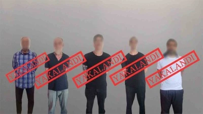 Ulusal seviyede kırmızı bültenle aranan 5 kişi yakalandı