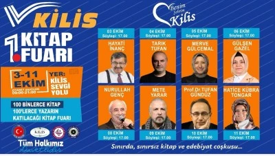 &Uuml;nl&uuml; Yazarlar Kilis&rsquo;te Buluşuyor!  