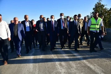 UZUNLU KÖYÜNE YAPILAN BETON YOLDA İNCELEME