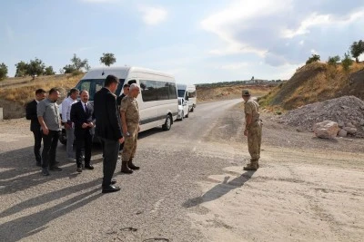 Vali Kalaylı, H&uuml;seyinoğlu K&ouml;y&uuml;&rsquo;nde Kaza Yerinde İnceleme Yaptı