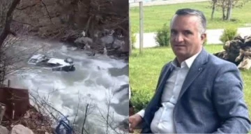 Virajı alamayan otomobil çaya uçtu: 1 ölü, 1 yaralı