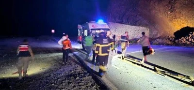 Uçurumdan uçan motosikletli öldü