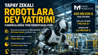 Yapay Zekalı Robotlara Dev Yatırım; Fabrikalarda Yeni D&ouml;nem Başlıyor