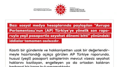 Yeşil Pasaportla Seyahat Hakkı bitti: İddialar Yalanlandı