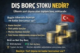 Brüt dış borç 564,9 milyar dolar