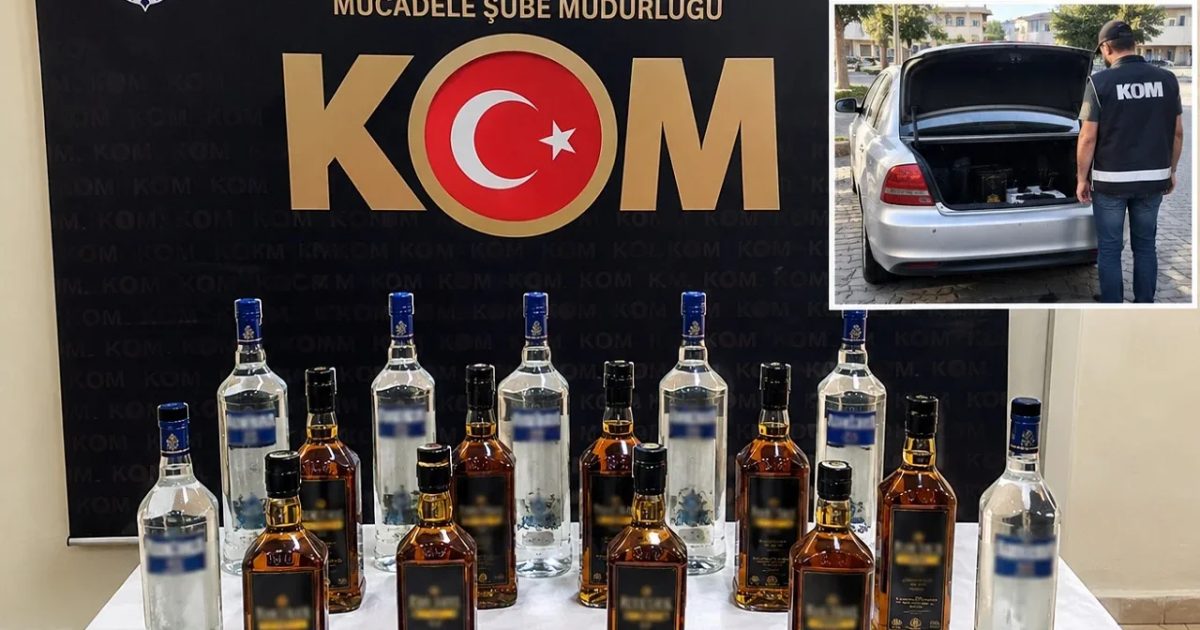 Kilis’te Araçtan Kaçak Alkol Operasyonu!