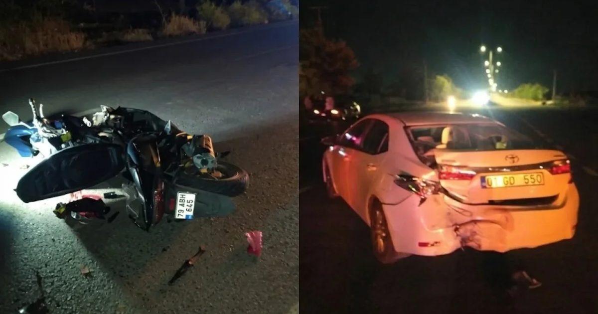 Öncüpınar Yolunda Motosiklet Kazası: Bir Ağır Yaralı